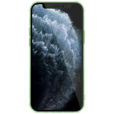 Силиконовый чехол Nillkin Nature TPU Case Зеленый для Apple iPhone 12 - фото 2 - id-p137823992