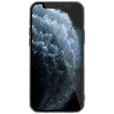 Силиконовый чехол Nillkin Nature TPU Case Серый для Apple iPhone 12 Pro Max - фото 2 - id-p137823996