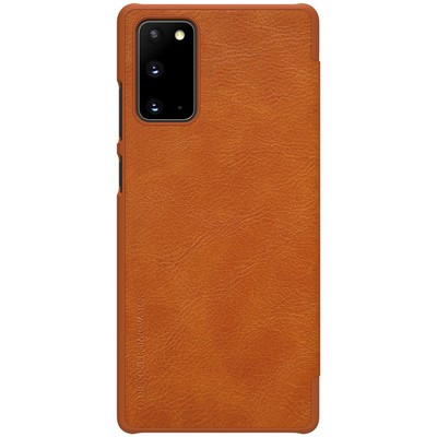 Кожаный чехол Nillkin Qin Leather Case Коричневый для Samsung Galaxy Note 20 - фото 2 - id-p137824000