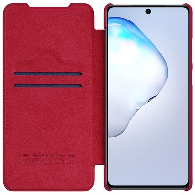 Кожаный чехол Nillkin Qin Leather Case Красный для Samsung Galaxy Note 20 - фото 3 - id-p137824001
