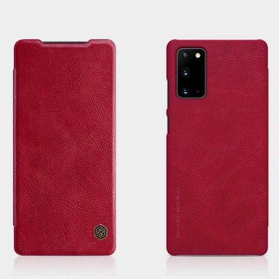Кожаный чехол Nillkin Qin Leather Case Красный для Samsung Galaxy Note 20 - фото 4 - id-p137824001