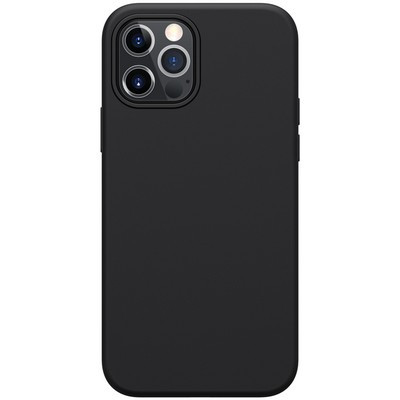 Силиконовый чехол-накладка Nillkin Flex Pure Case Черный для Apple iPhone 12 Pro Max - фото 1 - id-p137824335