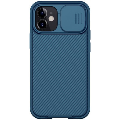 Чехол-накладка Nillkin CamShield Pro Синяя для Apple iPhone 12 - фото 1 - id-p137824364