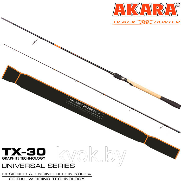 Спиннинг AKARA Black Hunter 2.48 м тест: 5-22 гр