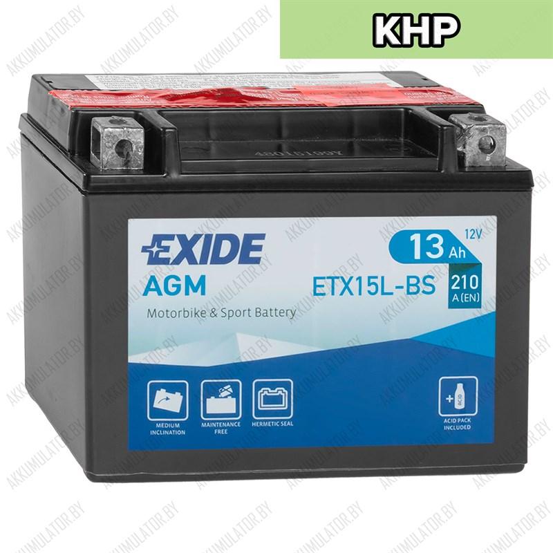 Exide AGM ETX15L-BS