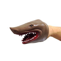 Игрушки на руку:  Рукозвери  "Зубастая Акула", коричневый
