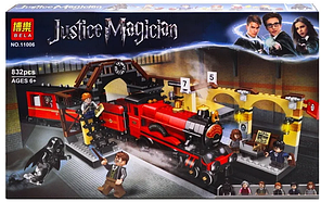 11006 Конструктор Bela Justice Magician Хогвартс-экспресс 832 детали, аналог LEGO Harry Potter 75955)