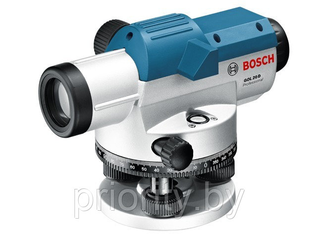 Нивелир оптический BOSCH GOL 20 D в кейсе (увеличение 20х, до 60 м, резьба 5/8")