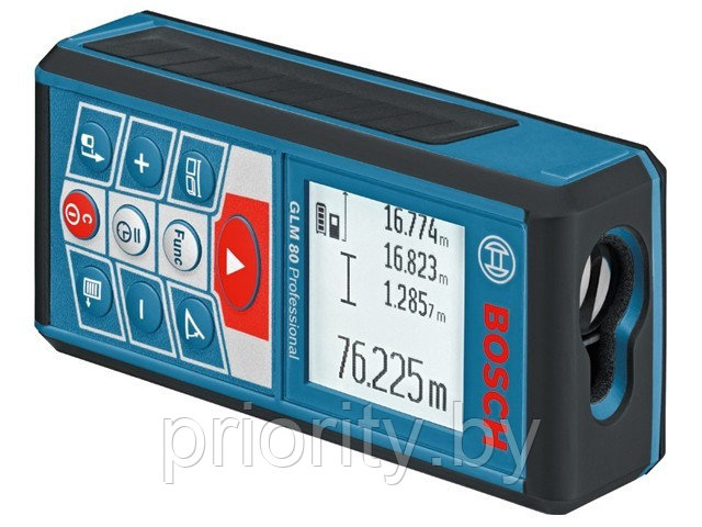 Дальномер лазерный BOSCH GLM 80 в кор. (0.05 - 80 м, +/- 2 мм/м, IP 54) - фото 1 - id-p137890640