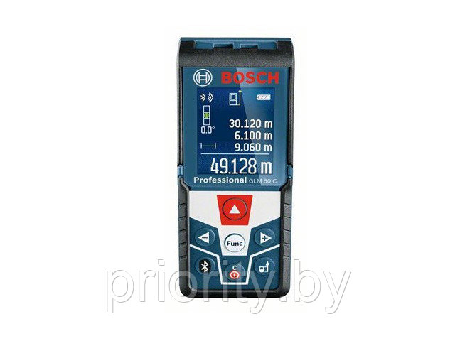 Дальномер лазерный BOSCH GLM 50 C в кор. (0.05 - 50 м, +/- 2 мм/м, IP 54)