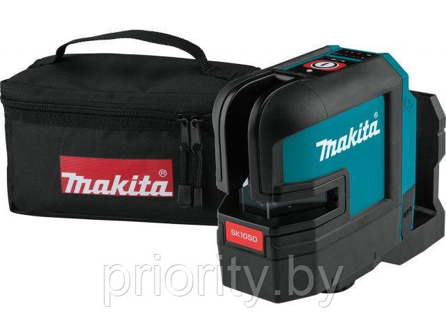 Нивелир лазерный MAKITA SK 105 DZ в сумке (проекция: крест, до 35 м, +/- 0.30 мм/м, резьба 1/4") - фото 1 - id-p137890680