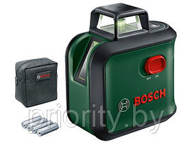 Нивелир лазерный линейный BOSCH Advanced Level 360 в кор. (проекция: крест, до 24 м, +/- 0.40 мм/м, резьба