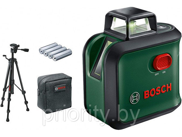 Нивелир лазерный линейный BOSCH Advanced Level 360 Set со штативом в кор. (проекция: крест, до 24 м, +/- 0.40