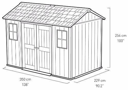 Пластиковый сарай-хозблок для дачи Keter Oakland 1175 SD (Установка-сборка) - фото 3 - id-p137891700