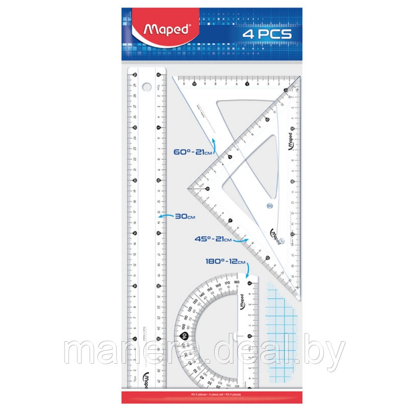 Набор чертежный "Maped" - фото 1 - id-p137891973