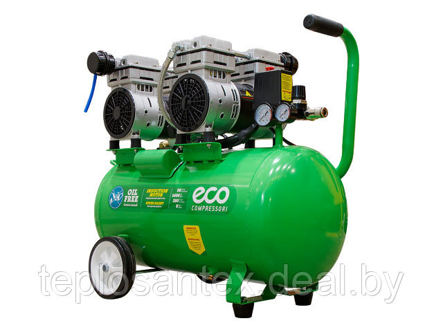 Компрессор ECO AE-50-OF1 (280 л/мин, 8 атм, поршневой, безмасляный, ресивер 50 л, 220 В, 1,6 кВт) в Гомеле