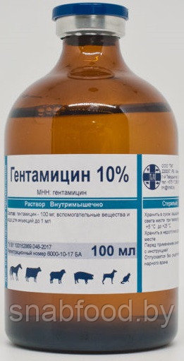 Гентамицин 10% 100мл - фото 1 - id-p77228870