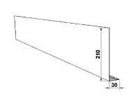 ЛОБОВАЯ ПЛАНКА 210Х30 ММ ДЛЯ СОФИТА RAL 9003 (БЕЛЫЙ)