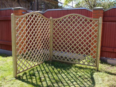 Забор деревянный решетчатый - фото 2 - id-p10534075
