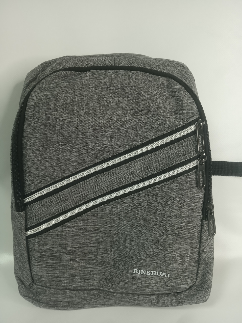 Рюкзак BINSHUAI из плотного полиэстера (серый) - фото 1 - id-p99484576