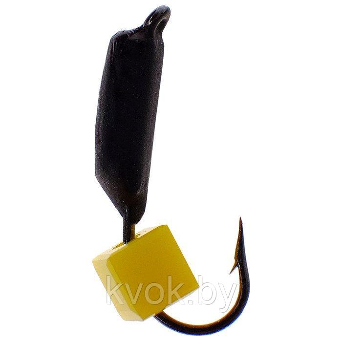 Мормышка вольфрамовая с сырным-кубиком "Столбик" 1.5 мм, 0.3 гр. - фото 2 - id-p137906712