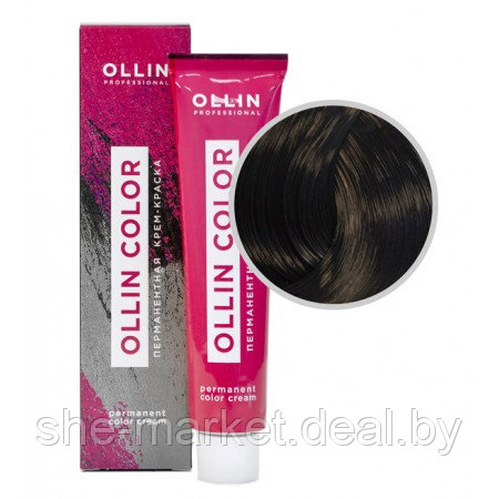 Перманентная крем-краска Ollin Color ТОН - 3/0 темный шатен, 100 мл (OLLIN Professional) - фото 1 - id-p137906771