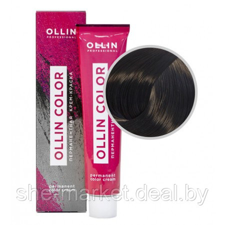 Перманентная крем-краска Ollin Color ТОН - 4/71 шатен коричнево-пепельный, 100 мл (OLLIN Professional) - фото 1 - id-p137906103