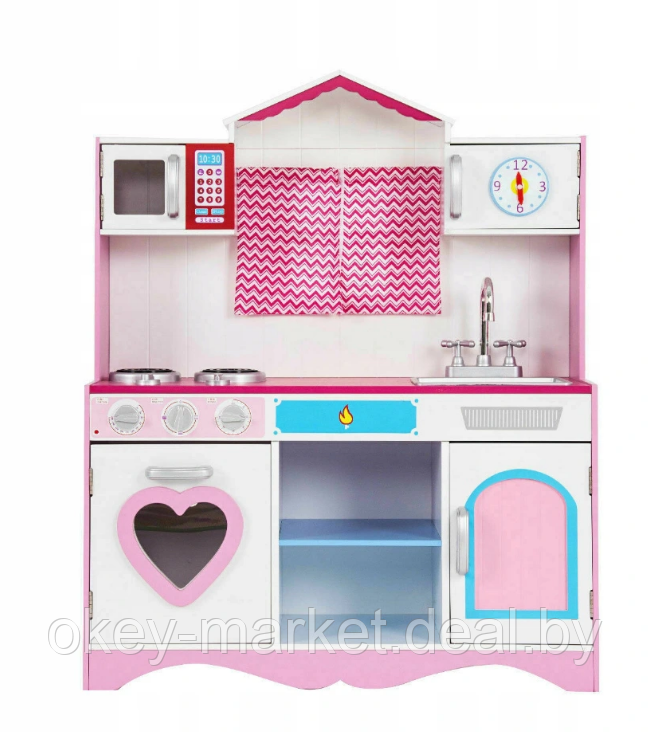 Деревянная кухня для детей PinkPlay, световые эффекты, звук - фото 2 - id-p137908302