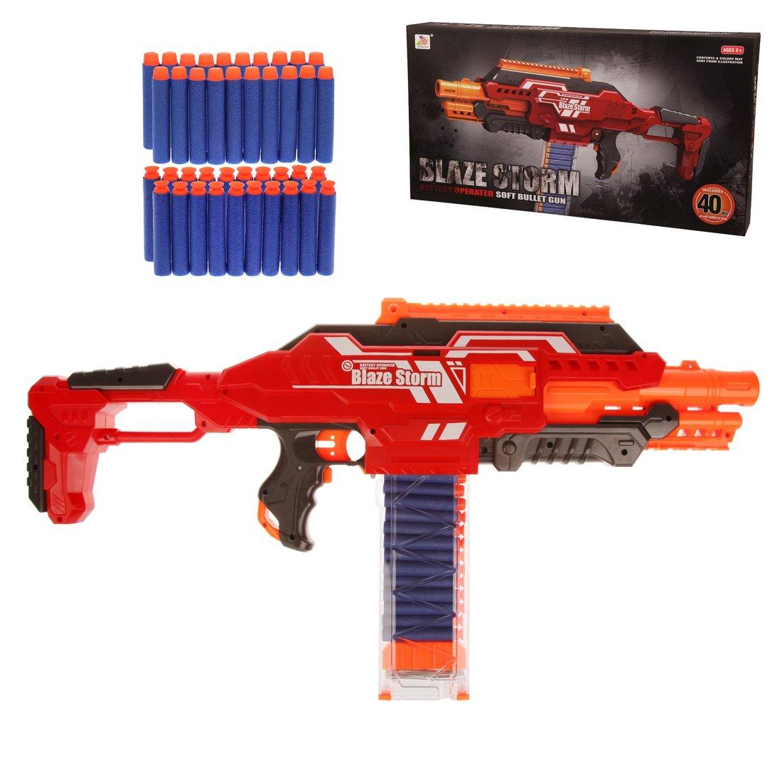 Детский игрушечный автомат Бластер арт. ZC7100 Blaze Storm, детское оружие типа Nerf на батарейках