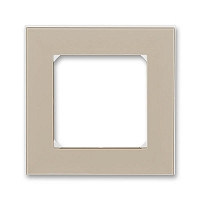 Рамка ABB Levit 1 пост макиато / белый