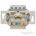 Розетка телефонная одинарная RJ-11 4 конт.