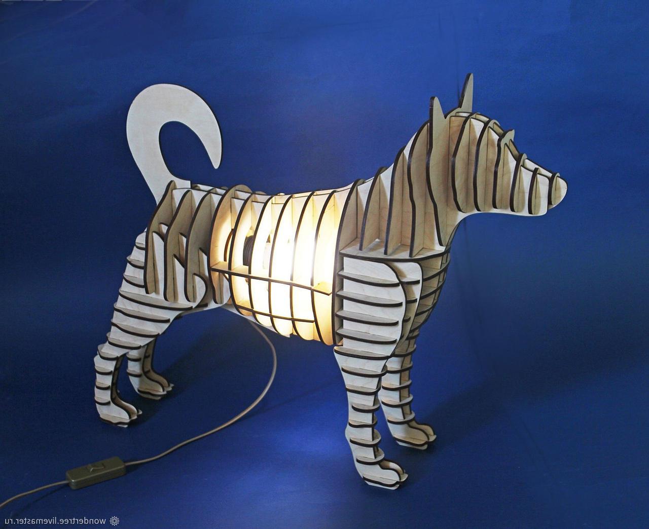 3D конструктор-светильник Собака