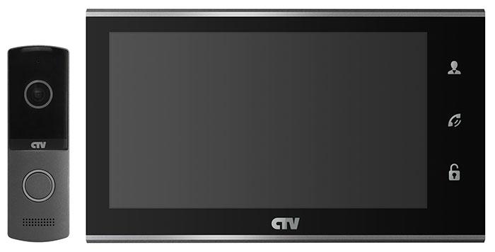 Комплект цветного видеодомофона CTV-DP2702MD (чёрный) - фото 1 - id-p137933612