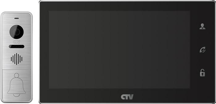 Комплект цветного видеодомофона CTV-DP3701 (чёрный) - фото 1 - id-p137935212