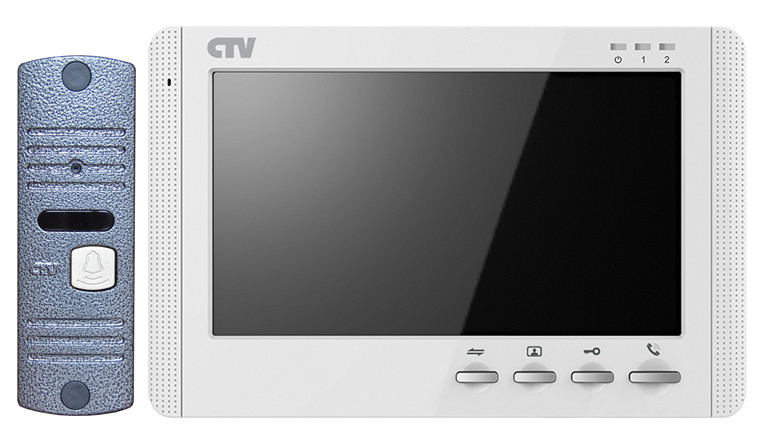 Комплект цветного видеодомофона CTV-DP1700 M (белый)