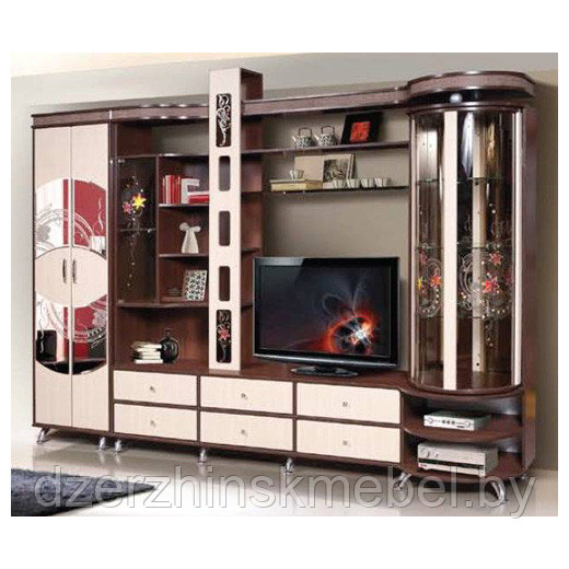 Набор мебели для жилой комнаты "Орфей-11" КМК 0364 со шкафом 2Д. Производитель Калинковичский МК.