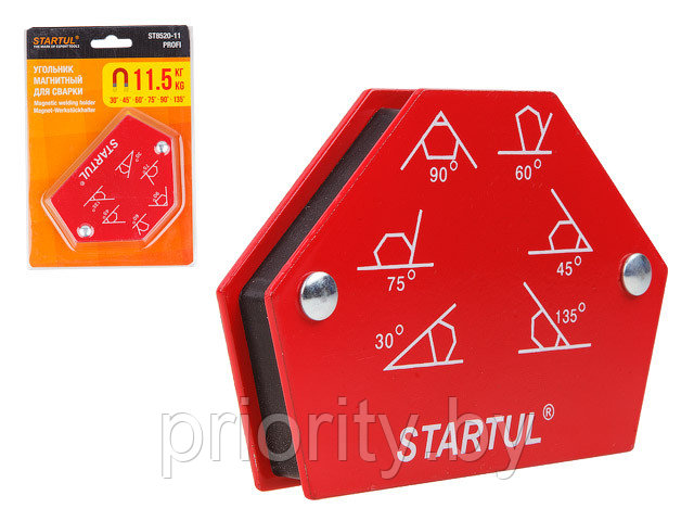 Угольник магнитный для сварки 11,5кг STARTUL PROFI (ST8520-11) (струбцина магнитная)