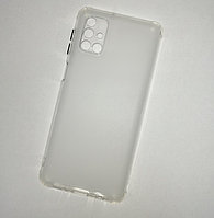 Чехол-накладка JET для Samsung Galaxy M51 (силикон) белый прозрачный с защитой камеры, фото 1