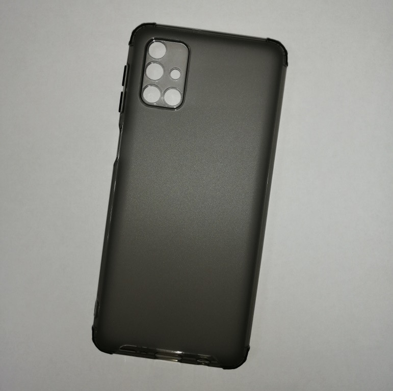 Чехол-накладка JET для Samsung Galaxy M51 (силикон) темно-серый с защитой камеры - фото 2 - id-p137936861