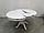 Стол обеденный круглый раскладной Фабрицио из массива диаметр 90 см (тон 9, белая эмаль), фото 5