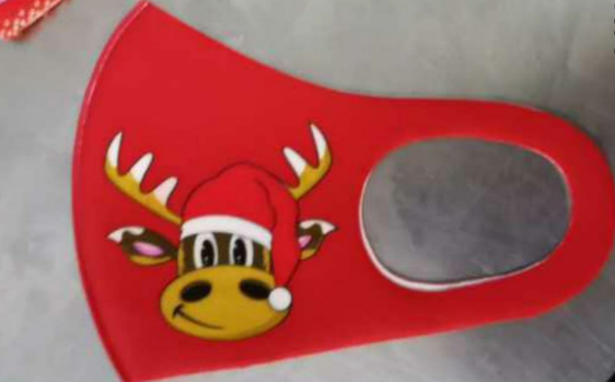 Многоразовая защитная маска в Новогодней тематике - фото 5 - id-p137941942