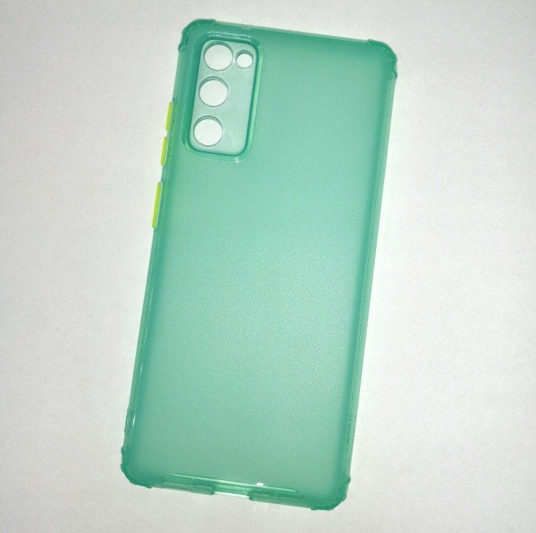 Чехол-накладка JET для Samsung Galaxy S20 FE (силикон) SM-G780 зеленый с защитой камеры