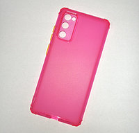 Чехол-накладка JET для Samsung Galaxy S20 FE (силикон) SM-G780 розовый прозрачный с защитой камеры, фото 1