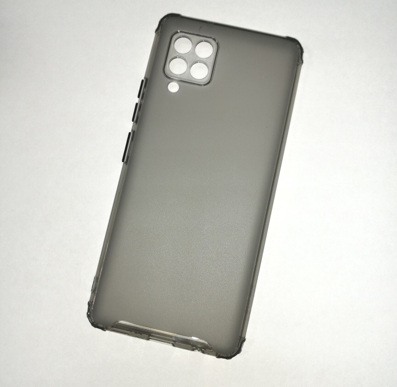 Чехол-накладка JET для Samsung Galaxy A42 (силикон) темно-серый с защитой камеры - фото 1 - id-p137936786