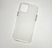 Чехол-накладка JET для Apple Iphone 12 Pro Max (силикон) белый прозрачный усиленный