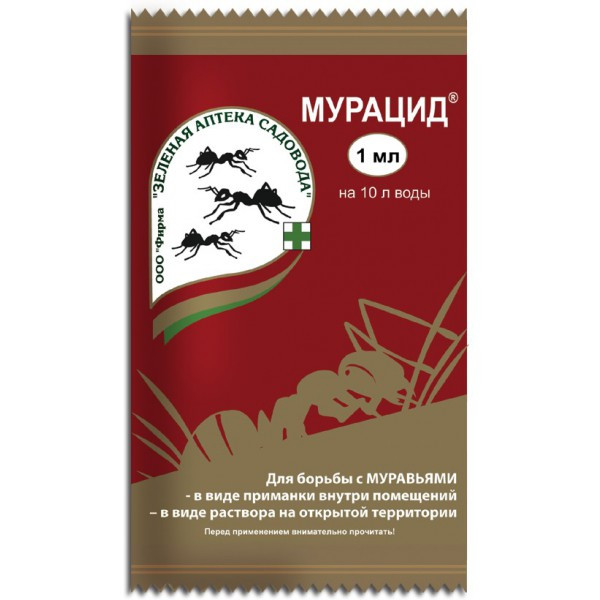 Жидкое средство для борьбы с муравьями Мурацид, 10 мл