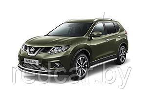 Накладка на решетку бампера (без парктроника) 10 мм (НПС) Nissan X-TRAIL с 2015