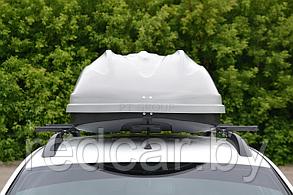 Автобокс на крышу Серый Turino 1 (410 л) Аэродинамический