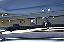Автобокс на крышу Серый Turino 1 (410 л) Аэродинамический, фото 6