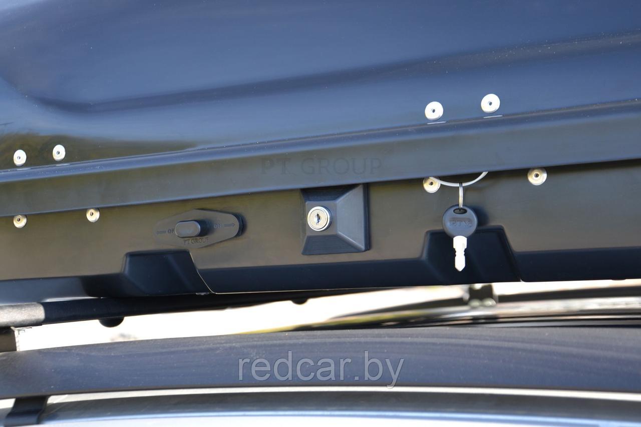 Автобокс на крышу Серый Turino 1 (410 л) Аэродинамический - фото 6 - id-p137949522